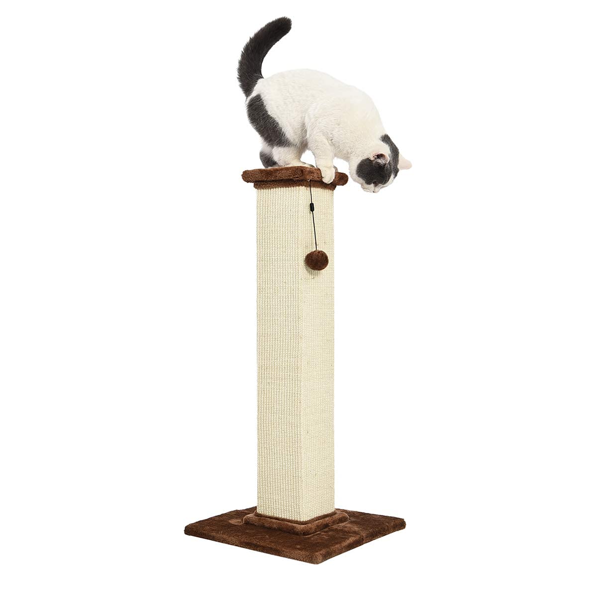 Hoher Katzen-Kratzbaum 90 cm – Stabil, Sisal, braun